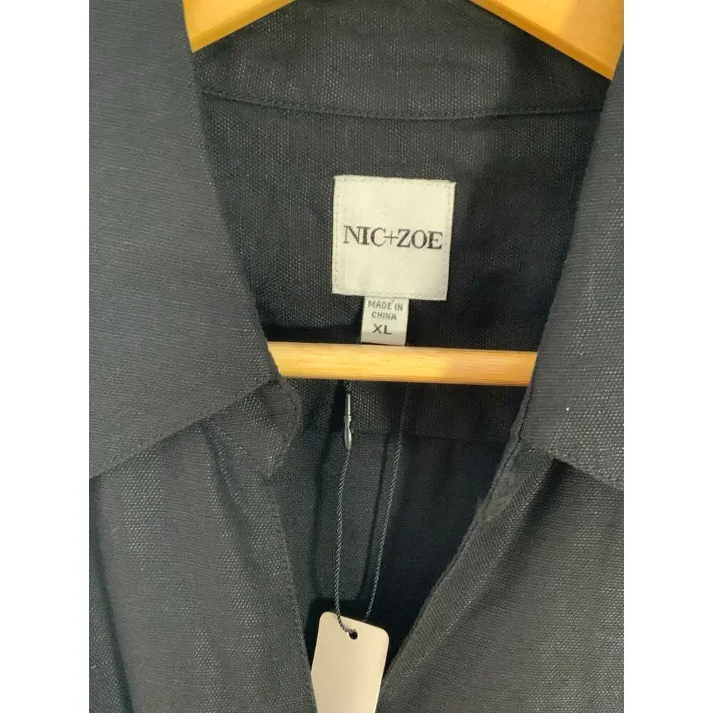 NIC+ZOE Iconic Tie Front‎ Shirt NWT size XL